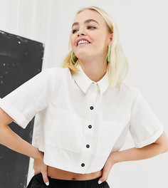 Рубашка с контрастными пуговицами Reclaimed Vintage - Белый