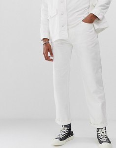 Белые джинсы классического кроя с 5 карманами M.C.Overalls - Белый