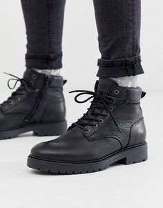 Черные ботинки со шнуровкой Jack & Jones - Черный