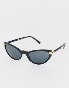Солнцезащитные очки кошачий глаз Versace 0VE4365Q - Черный