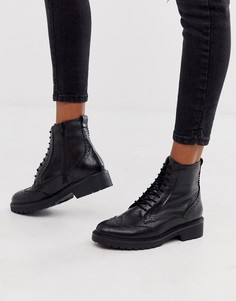 Кожаные походные ботинки на шнуровке ALDO - Черный