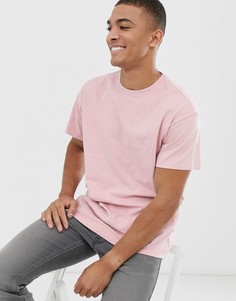 Розовая oversize-футболка с надписью Atlanta New Look - Розовый
