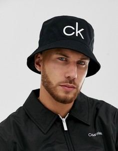Черная панама с логотипом CK Calvin Klein - Черный
