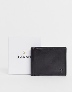 Черный складной бумажник с тиснением Farah cody roma - Черный