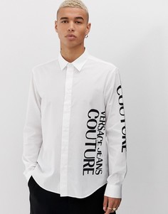 Рубашка с логотипом сбоку Versace Jeans Couture - Белый