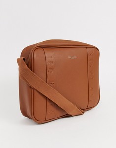 Светло-коричневый портфель с тисненым логотипом Ted Baker Tabla - Рыжий