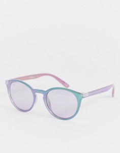 Фиолетовые круглые солнцезащитные очки Jeepers Peepers - Фиолетовый
