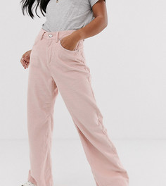 Розовые вельветовые брюки с широкими штанинами Vero Moda Petite - Розовый
