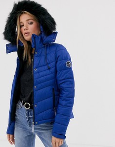 Дутая куртка узкого кроя 3 в 1 Superdry Fuji - Синий