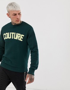 Свитер с логотипом Couture Club - Зеленый