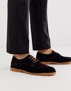 Черные замшевые туфли Selected Homme - Черный