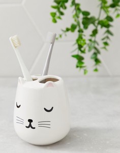 Подставка для зубных щеток с принтом кошки Sass & Belle - Мульти