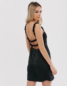 Платье мини с открытой спиной The East Order tammy - Черный