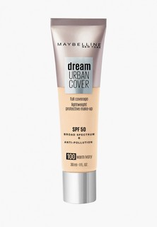 Тональный крем Maybelline New York Dream Urban Cover SPF 50, оттенок 100, Слоновая кость, 30 мл