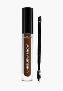 Тинт для бровей LOreal Paris L'Oreal Unbelieva Brow, водостойкий, Оттенок 108, Темный брюнет, 7 мл
