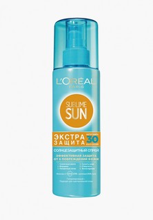 Спрей солнцезащитный LOreal Paris L'Oreal Sublime Sun "Экстра защита", гипоаллергенный, SPF 30, 200 мл