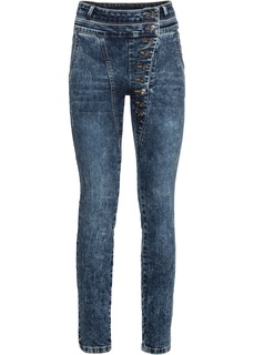 Джинсы Skinny с высокой талией Bonprix