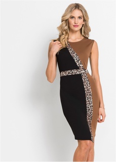 Короткие платья Платье с леопардовым принтом Bonprix