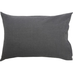 Наволочка темно-серого цвета 50х70 Tkano Essential (TK18-LP0009)
