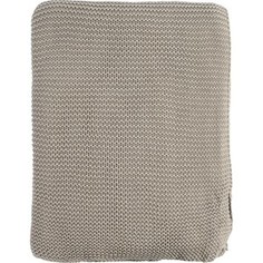 Плед жемчужной вязки серого цвета 220х180 Tkano Essential (TK18-TH0009)