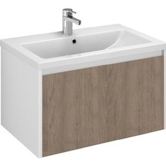 Тумба под раковину Velvex Klaufs 80 белый\дерево (tpKLA.80.1Y-617.216)