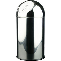 Контейнер для мусора Nofer 10 литров, с крышкой push-open, хром (14114.B)