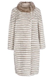 Облегченная шуба из меха норки и кролика Virtuale Fur Collection