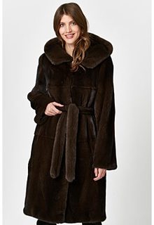 Норковая шуба с капюшоном Empire of Fur
