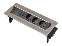 Удлинитель Brennenstuhl Indesk Power 3 Sockets 2m 2xUSB 1396200113