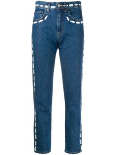 Moschino джинсы с принтом