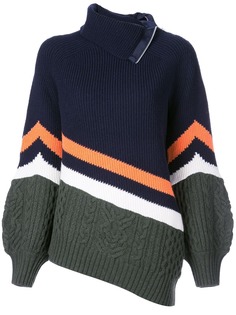 Sacai трикотажный пуловер
