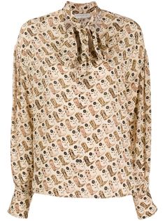 Sandro Paris рубашка с принтом