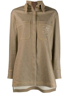 Fendi рубашка прямого кроя