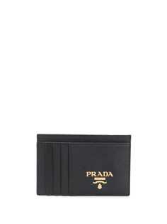 Prada картхолдер с металлическим логотипом