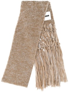 Jil Sander вязаный шарф с кисточками