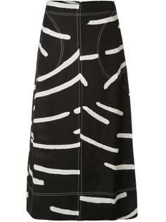 Lee Mathews юбка Palmas A-силуэта