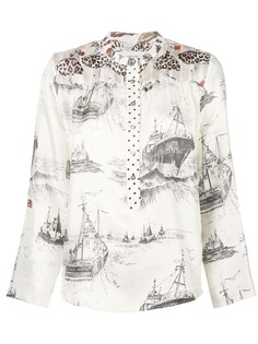 La Prestic Ouiston рубашка с воротником-стойкой