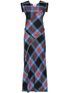 Charles Jeffrey Loverboy платье макси с узором тартан