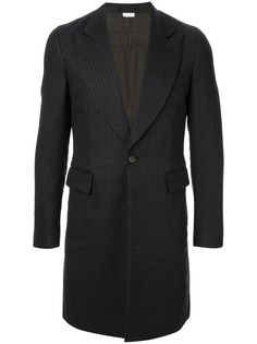 Comme Des Garçons Pre-Owned пиджак в полоску с эффектом металлик