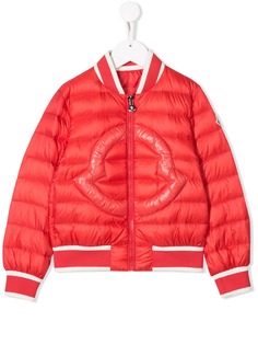 Moncler Kids стеганая куртка-бомбер