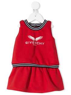 Givenchy Kids платье с длинными рукавами