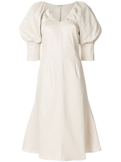 Aalto платье с объемными рукавами
