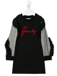 Givenchy Kids клетчатое платье