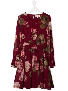 Twin-Set плиссированное платье с длинными рукавами