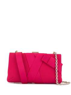 Paule Ka атласный клатч с бантом