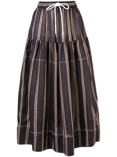 Lee Mathews юбка миди в полоску