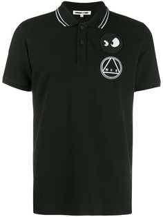 McQ Alexander McQueen рубашка-поло с вышитым логотипом