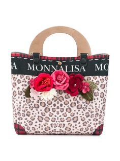 Monnalisa сумка-тоут с леопардовым принтом