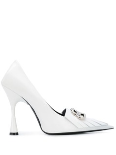 Balenciaga BB fringe pumps