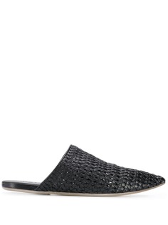 Marsèll мюли с плетеной отделкой